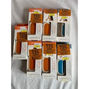 7pc Sparoom Pocket Personal Diffuser Bundle Alert Harmony Essential Oils 07013